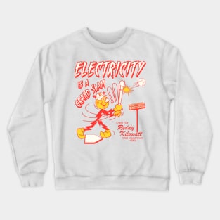 Reddy Kilowatt Baseball Hero Crewneck Sweatshirt